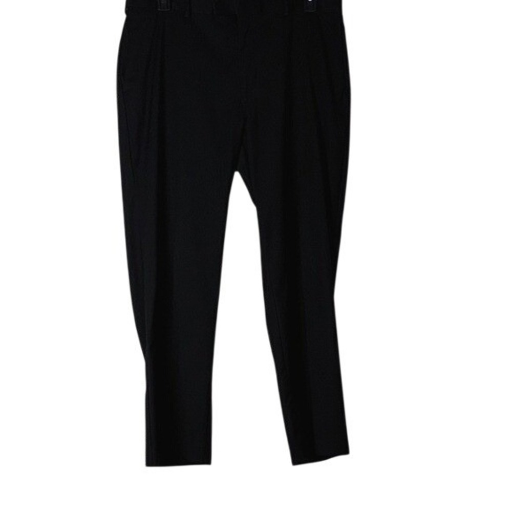 Perry Ellis America Mens Black Dress Pants Flat Front 38 Business Casual Work